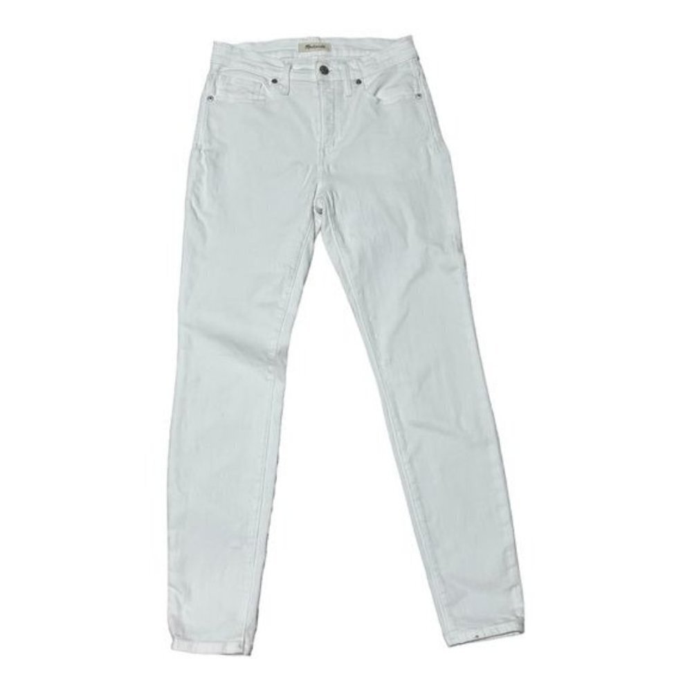 Madewell White High Rise Skinny Jeans Size 28